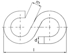 Крючок s-образный
