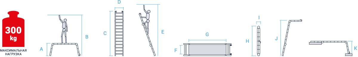 Схема: Рабочие подмости NV5341