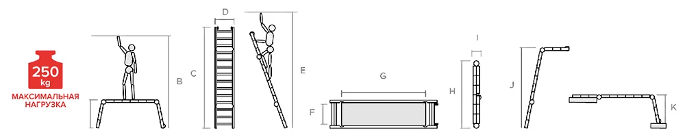 Схема: Рабочие подмости профессиональные NV3340