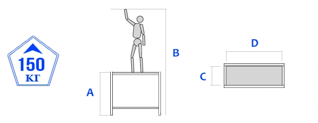 Вышка тура ВС стальная 1+1