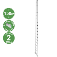 Лестница алюминиевая односекционная 18 ступеней NV 2210 Новая высота 2210118