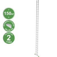 Лестница алюминиевая односекционная 24 ступени NV 2210 Новая высота 2210124