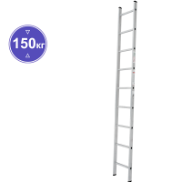 Лестница алюминиевая односекционная 9 ступеней NV121 Новая высота 1210109Y