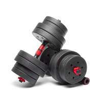 Набор композитных гантелей AMETIST 30 кг с соединительным грифом