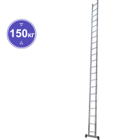 Лестница алюминиевая односекционная  21 ступеней NV1210 Новая высота 1210121