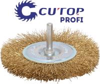 50 мм Щетка для дрели «Плоская» латунь Cutop Profi 82-914