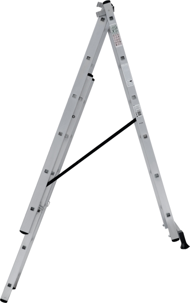 Лестница алюминиевая трехсекционная 3x6 ступеней NV123 Новая высота 1230306