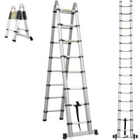 Лестница телескопическая 2-x секционная алюмюминиевая 2x8 ступеней STARTUL ST9733-050