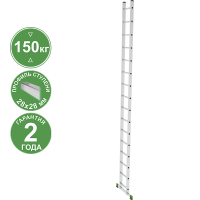 Лестница алюминиевая односекционная 16 ступеней NV 2210 Новая высота 2210116
