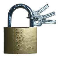 Замок 63 мм SFB навесной желтый защёлкивающийся FD-1363