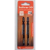 Пилки для лобзиков по дереву T111C HCS грубый быстрый рез (2шт.) Bohrer 37101113