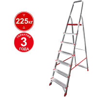 Стремянка профессиональная алюминиевая 7 ступеней NV 3110 Новая высота 3110107
