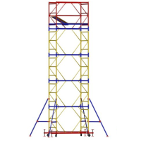 Вышка тура ВСР-3 стальная 1+4 высота до помоста 5.3 м площадка 1.2x1.6 м