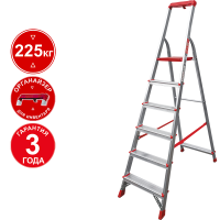 Стремянка профессиональная алюминиевая 6 ступеней органайзер NV3115 Новая высота 3115106