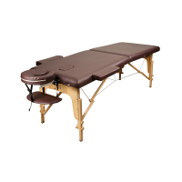 Массажный стол Atlas Sport складной 2-с 60 см деревянный + сумка в подарок (коричневый)