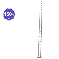 Лестница алюминиевая односекционная  24 ступеней NV1210 Новая высота 1210124