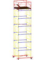 Вышка тура ВСР-7 стальная 1+6 высота до помоста 7.7 м площадка 2.0x2.0 м