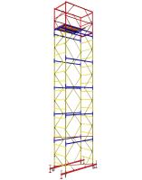 Вышка тура ВСР-1 стальная 1+5 высота до помоста 6.5 м площадка 0.7x1.6 м