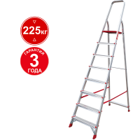 Стремянка профессиональная алюминиевая 8 ступеней NV 3110 Новая высота 3110108