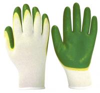 Перчатки х/б, 2-ой латекс зел./желт. обл.ив 13 класс