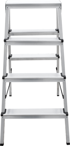 Стремянка алюминиевая двухсторонняя 2x4 ступени NV 112 Новая высота 1120204