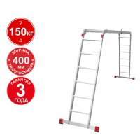 Лестница-трансформер профессиональная 4х6 ступеней ширина 400 мм NV3320 Новая высота 3320406