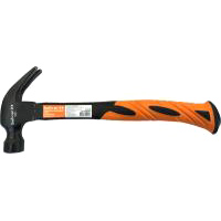 Молоток-гвоздодёр 450г рукоятка фибергласс Bohrer 45015145