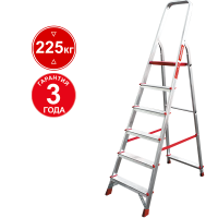 Стремянка профессиональная алюминиевая 6 ступеней NV 3110 Новая высота 3110106