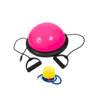 Балансировочная платформа AMETIST BOSU ball 45 см (розовый)