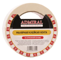 Лента малярная 36мм*45м белая ADMIRAL