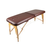 Массажный стол Atlas Sport 70 см складной 3-с деревянный (коричневый)