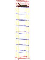 Вышка тура ВСР-6 стальная 1+8 высота до помоста 10.2 м площадка 1.6x2.0 м
