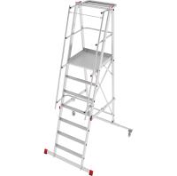 Индустриальная передвижная складная лестница-стремянка с платформой 7 ступеней NV5540 Новая высота 5540107
