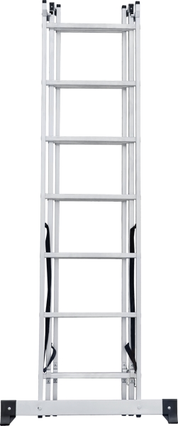 Лестница алюминиевая трехсекционная 3x7 ступеней NV123 Новая высота 1230307