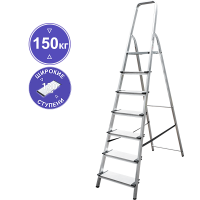 Стремянка алюминиевая  7 ступеней 130 мм NV 1117 Новая высота 1117107