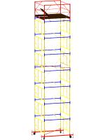 Вышка тура ВСР-7 стальная 1+7 высота до помоста 8.9 м площадка 2.0x2.0 м