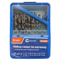 Набор сверл по металлу Co5 (19 шт.) Cutop Profi 48-602