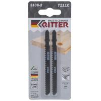 Пилки для лобзиков по дереву 100/75 мм грубый быстрый рез (2 шт.) ГЕРМАНИЯ Ritter 3106-2