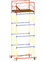 Вышка тура ВСР-6 стальная 1+4 высота до помоста 5.3 м площадка 1.6x2.0 м