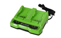 Зарядное устройство на 2 слота GreenWorks G24X2UC2, 24В