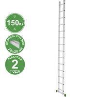 Лестница алюминиевая односекционная 14 ступеней NV2210 Новая высота 2210114