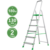 Стремянка алюминиевая 6 ступеней 130 мм NV 2117 Новая высота  2117106