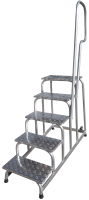 Подставка монтажная профессиональная с 5 широкими ступенями 240 мм и поручнем NV3711 Новая высота 3711105