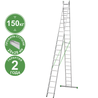 Лестница алюминиевая двухсекционная 2x21 ступеней NV2220 Новая высота 2220221