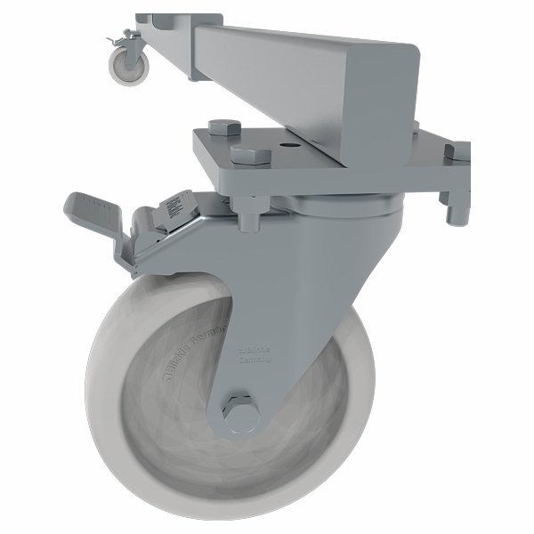 Передвижная профессиональная складная лестница-стремянка с площадкой NV354 Новая высота 3540106