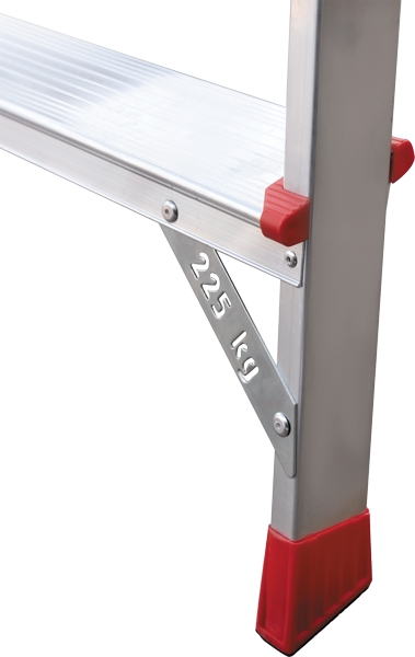 Стремянка профессиональная алюминиевая 2x4 ступени двухсторонняя NV312 Новая высота 3120204