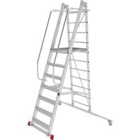 Передвижная складная лестница-стремянка с платформой 5 ступеней NV3541 Новая высота 3541105