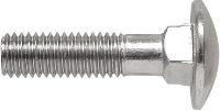 M10х60 мм Болт с полукруглой головкой мебельный 4.8 DIN 603