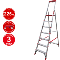 Стремянка профессиональная алюминиевая 7 ступеней органайзер NV3115 Новая высота 3115107