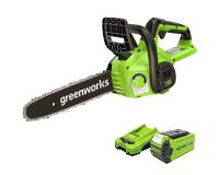 Пила цепная аккумуляторная Greenworks G40CS30IIK2 40В (в комплекте АКБ 2А/ч + ЗУ)